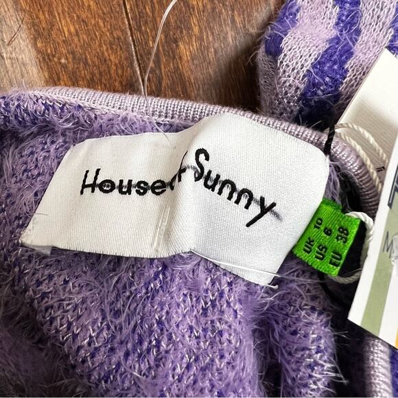 NWT House of Sunny Wannabe Hockney lilac dress size Large - Picture 7 of 7